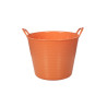 Cubo para comida HKM Hobby Horsing - Naranja