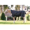 Manta Horseware Rhino Wug Poney Turnout 250g VL - Negro / cuadros blanco gris