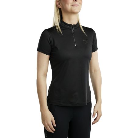 Polo de manga corta Montar MoBlair con cristal gun metal Junior