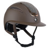 Casco Imperial Riding Olania Deluxe con visera grande - Castaño