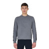 Sudadera de invierno para hombre con cuello redondo de algodón Equestro - Gris mezclado