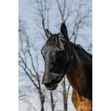 Máscara anti-moscas anti-UV Equithème 2 en 1