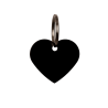 Medalla para Grabar en Forma de Corazón Grooming Deluxe by Kentucky - Negro