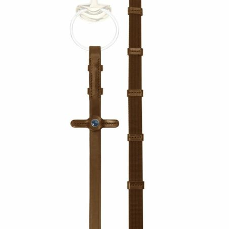 Riendas estrechas Stübben con 9 topes y ganchos