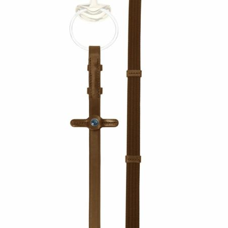 Riendas estrechas Stübben con 5 topes y ganchos