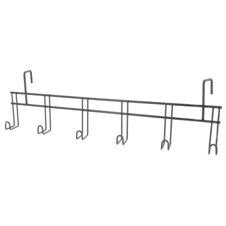 Soporte para bridas Hippotonic de 6 plazas, con ganchos