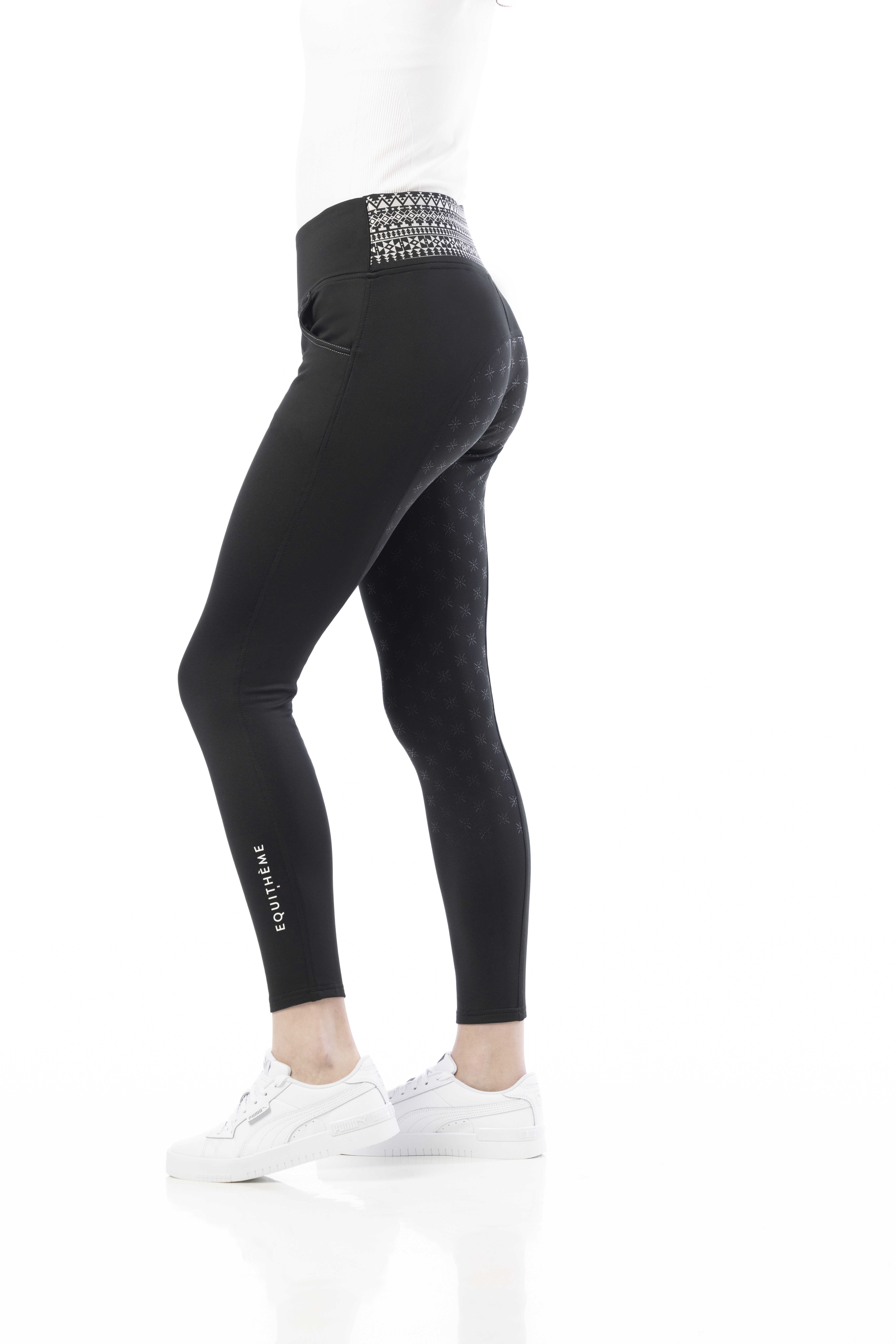 Pull-on Equithème Tatiana con culera de silicona Negro