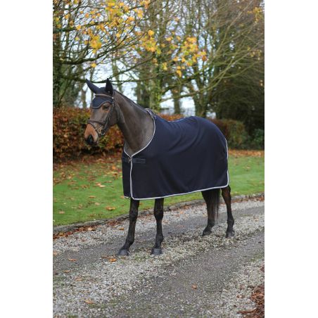 Manta Bucas de lana esmeralda