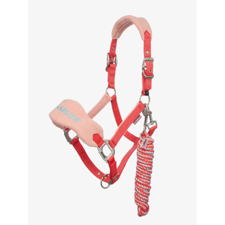 Cabezada y ramal LeMieux Vogue Harlow Coral Crush