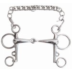 Bocado pelham pequeñas patillas T de T