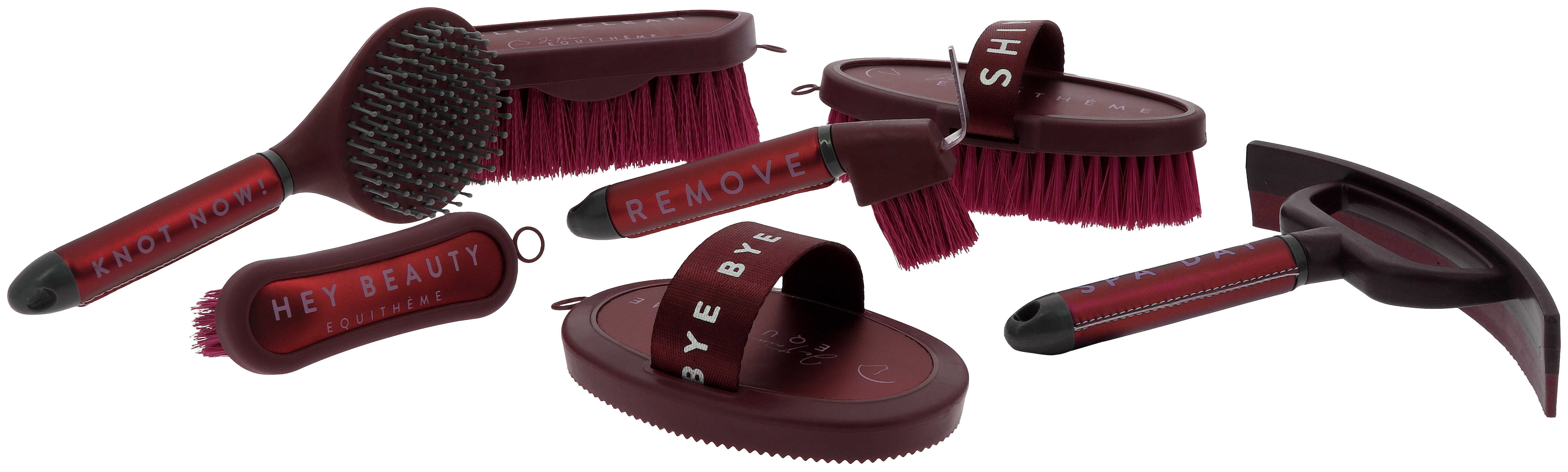 Cepillo para la cabez EQUITHÈME Je t'aime Negro