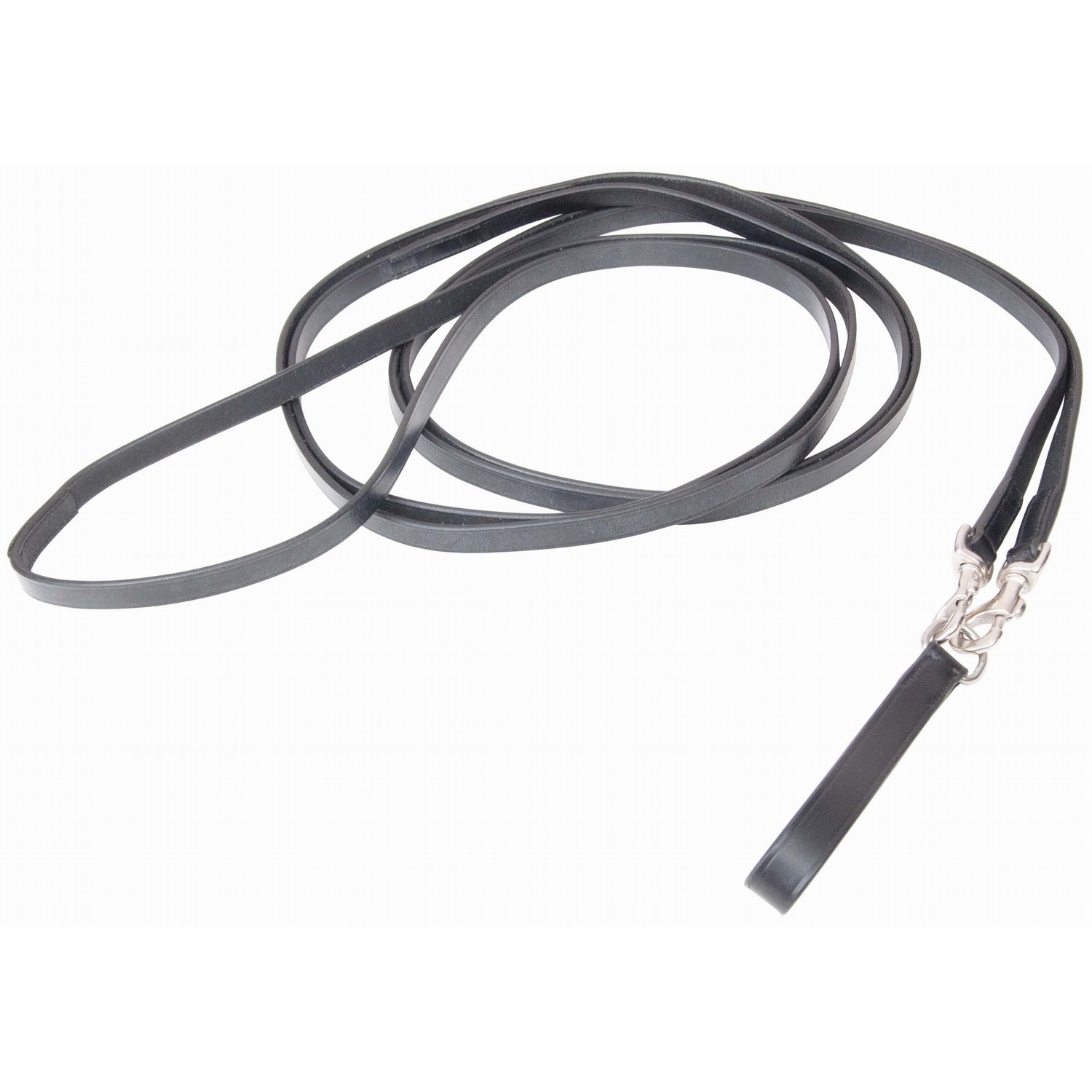 Riendas alemanas cuero con mosquetón T de T Havana oscuro Marrón