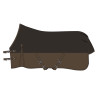 Manta de exterior Imperial Riding Customized 400 g con cuello - Marrón oscuro / marrón claro