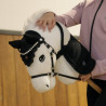 Manta polar Hobby Horse Imperial Riding Free Spirit - Brillo negro