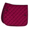 Manta de silla Euro-Star Velvet Dressage - Cereza negra
