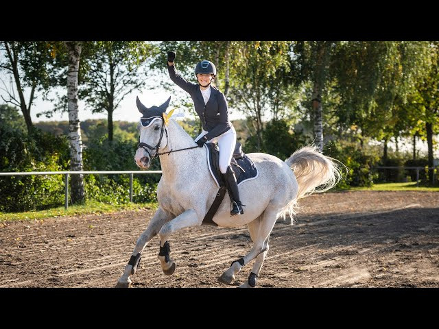 Handschoenen Competition HKM Blanc - Rose Blanco