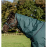 Cubrecuello Horseware Amigo Ripstop 900D Turnout Hood 150g - Verde dinastía / marino / plata