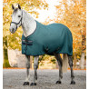 Manta secante Horseware Rambo Techni Waffle Cooler - Verde dinastía / marino / plata