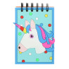Cuaderno Equi-Kids de unicornio - Azul