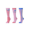 Calcetines Dublin para niño, pack de 3 - Carnaval rosa pastel