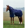 Manta Weatherbeeta ComFiTec Dynamic Turnout 220 g con cuello desmontable - Marino / verde bosque