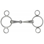 Bocado 2 anillos Hollow Mouth Shires