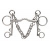 Bocado Pelham medium Shires - Acero inoxidable