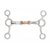 Bocado Tom Thumb cobre Lozenge Shires - Acero inoxidable