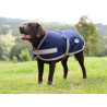 Manta para perro Weatherbeeta ComFiTec Essential - Azul marino / plata / rojo