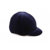 Funda gorra para cascos Velveteen Shires - Azul marino