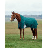 Manta Weatherbeeta ComFiTec Plus Dynamic Turnout 220 g cuello alto - Verde bosque / marino