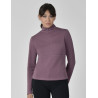 Top Weatherbeeta de manga larga con media cremallera para mujer Cobre - Vino malva