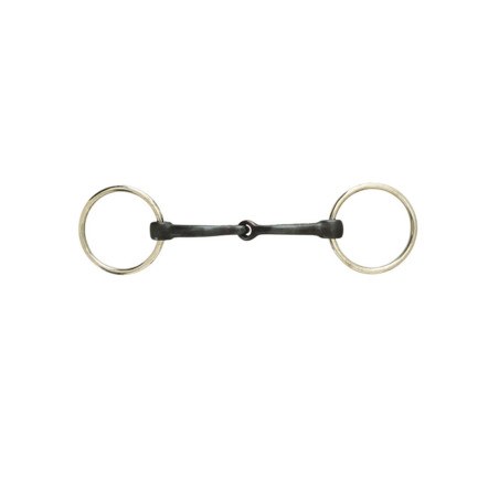 Muserola de anillas Korsteel, suave, de una sola articulación