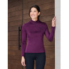 Top de equitación de manga larga Dublin transpirable para mujer - Violeta púrpura