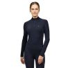Polo de invierno de manga larga Tommy Hilfiger Equestrian 1/4 zip Beth mujer - Cielo del desierto