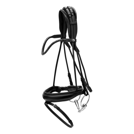 Brida con muserola ancha de cuero suave Dy'on