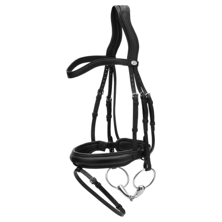 Brida con muserola media de cuero suave Dy'on