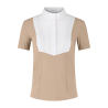 Camisa de concurso Kentucky mujer Heritage Air de manga corta - Beige