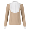 Camisa de concurso Kentucky mujer Heritage Air de manga larga - Beige