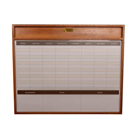 Pizarra de establo magnética con marco Grooming Deluxe de Kentucky