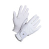 Guantes de equitación Equestrian Stockholm Motion - Blanco brillante atemporal