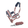 Cabezada y ramal Equestrian Stockholm con borreguillo - Rosa