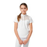 Polo de concurso Equestrian Stockholm Crystal Champion Young Rider - Blanco
