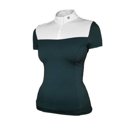 Polo de concurso Equestrian Stockholm Fine Line mujer manga corta