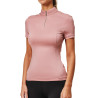 Polo UV Protection Equestrian Stockholm de manga corta para mujer - Rosa