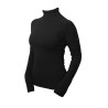 Jersey de cuello alto de punto Equestrian Stockholm para mujer - Edición negra