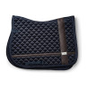 Manta de silla Equestrian Stockholm de salto con bandas de cuero - Plata