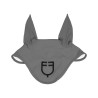 Gorra antimoscas Equestro cube stretch técnica con logotipo - Gris escarchado