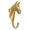 Soporte para cabeza de caballo HKM - Dorado
