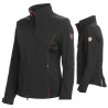 Chaqueta Aosta Tattini para mujer en softshell - Negro